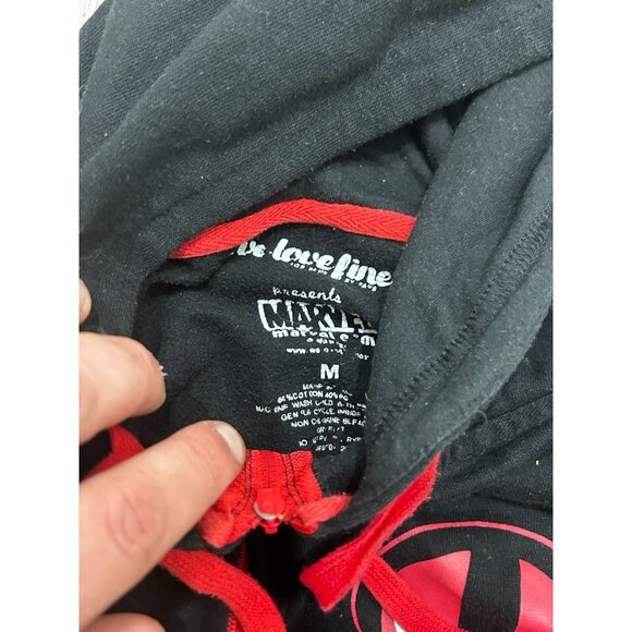 Marvel Deadpool Hoodie Men's Size Medium Full Zip Long Sleeve Causal Back - Picture 3 of 8